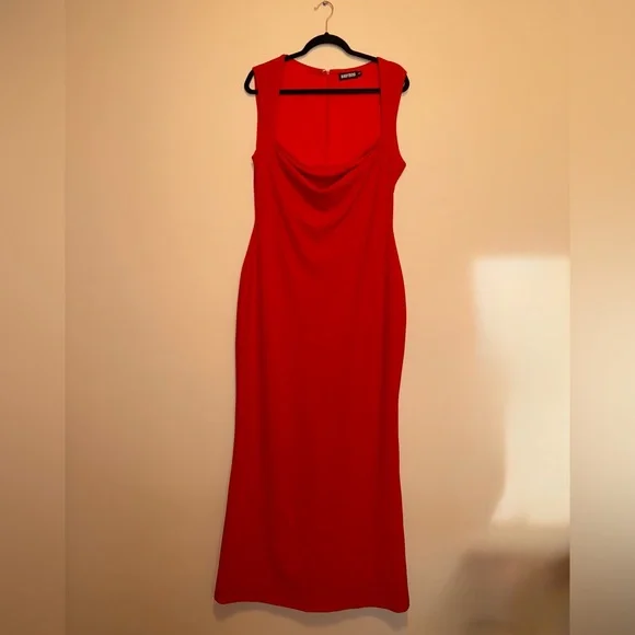 Babyboo Red Helena Maxi Dress US12 - Picture 3 of 4